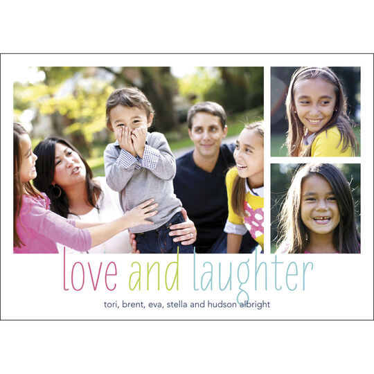 Love and Laughter Flat Photo Cards